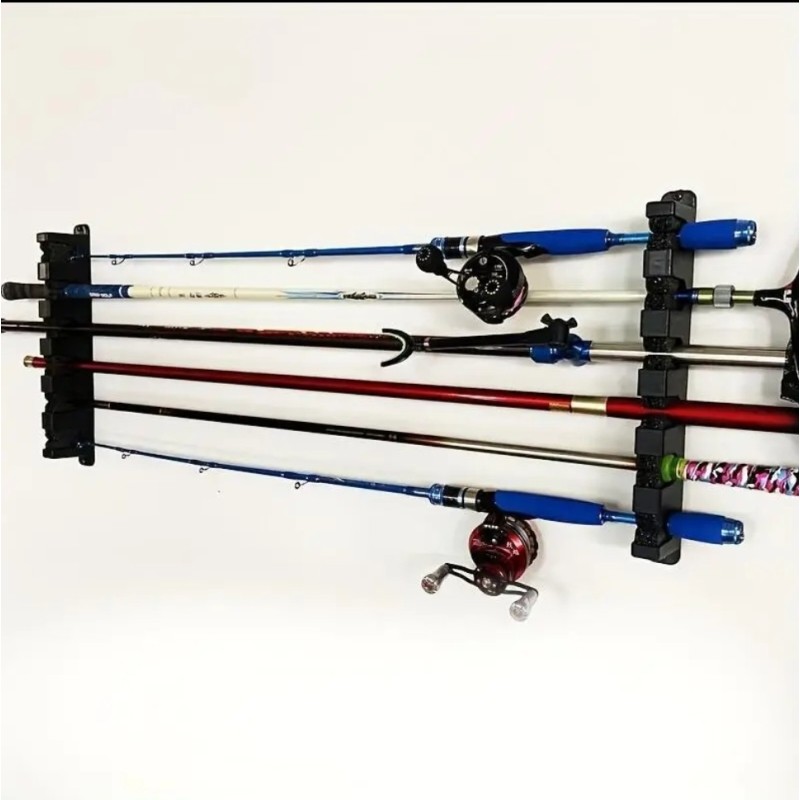 RodMaster Wall-Mounted Fishing Rod Holder